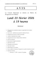 R�union du Conseil Municipal