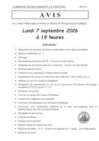 R�union du Conseil Municipal