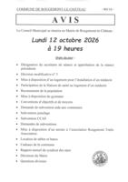 R�union du Conseil Municipal